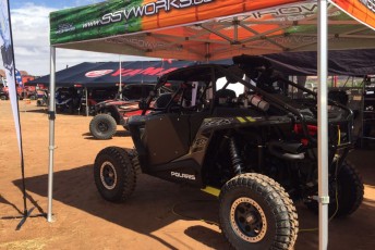Chicane tires and HD Beadlocks on an RZR under the SSVWorks.com banner
